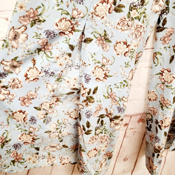 Festival Floral Split Leg Pants Sz S - Picture 3 of 7